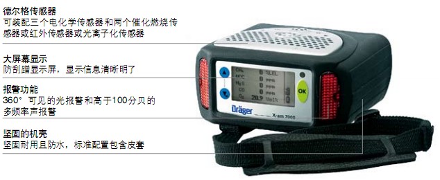 德?tīng)柛?便攜式多種氣體檢測(cè)儀 X-am7000